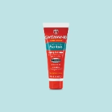 Cortizone-10 Psoriasis lotion tube on a light blue background. Red and turquoise design, labelled for itch relief. Contains 1% hydrocortisone.