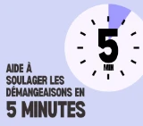 Aide à soulager les démangeaisons en 5 minutes.