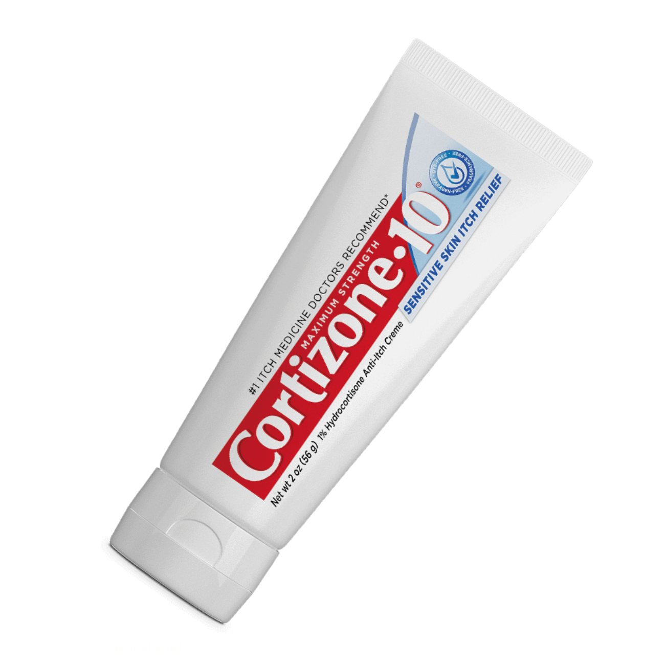 Product image of front of Cortizone-10 Maximum Strength Itch Relief Creme for Sensitive Skin tube