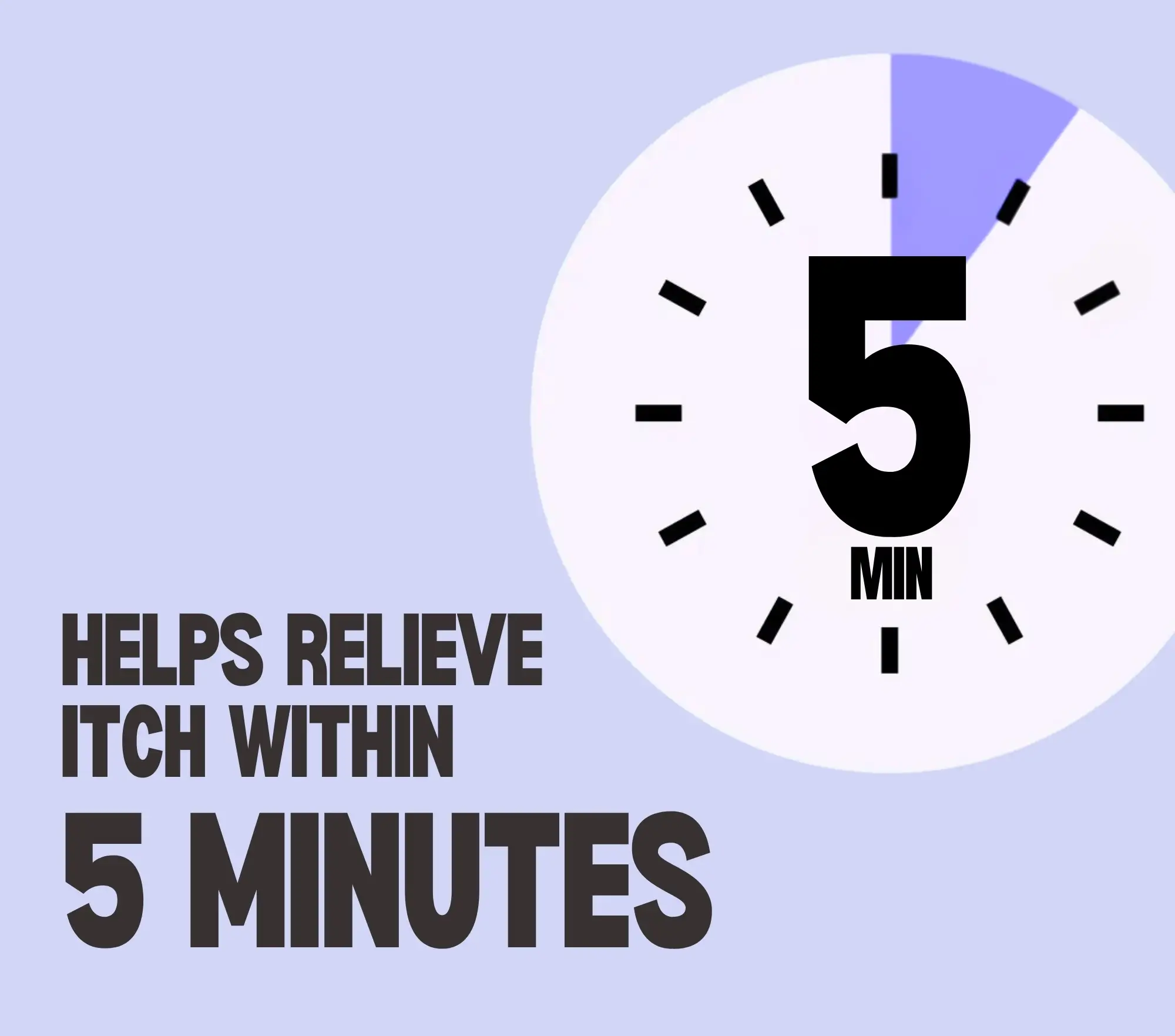 Helps relieve itch within 5 minutes.
