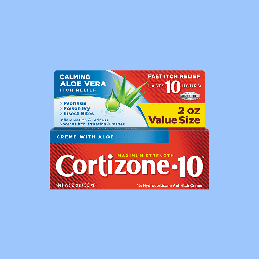 Maximum Strength 1% Hydrocortisone Anti-Itch Creme With Soothing Aloe |  Cortizone-10®